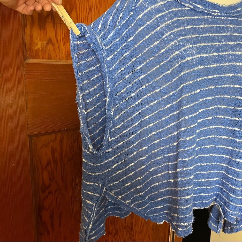 Free People Island Girl Hacci Top Sz Small Slouchy Knit Beach Bohemian Boho Surf - Picture 3 of 8